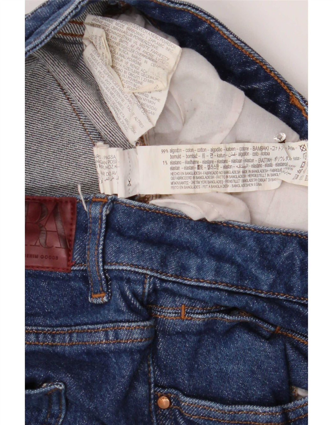 Zara Jeans Acampanados Para Mujer EU 40 Medium W30 L32 Algodón Azul