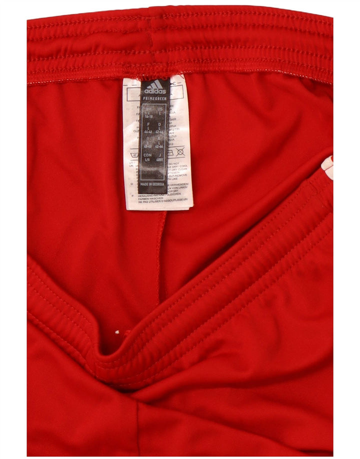 ADIDAS Mujer Aeroready Sport Shorts UK 16/18 Grande Rojo Poliéster