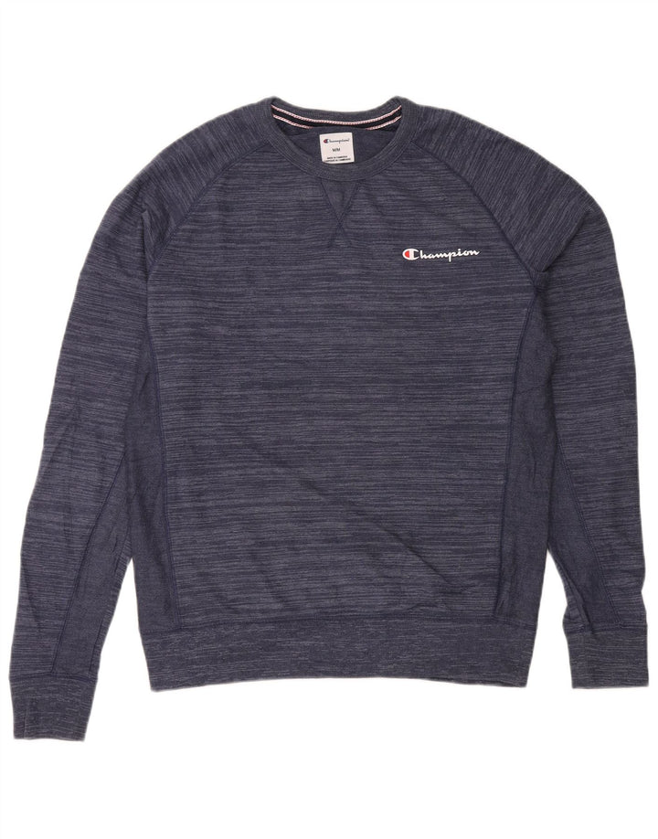 Champion Sudadera Jumper Medium Azul Marino De Algodón A Rayas