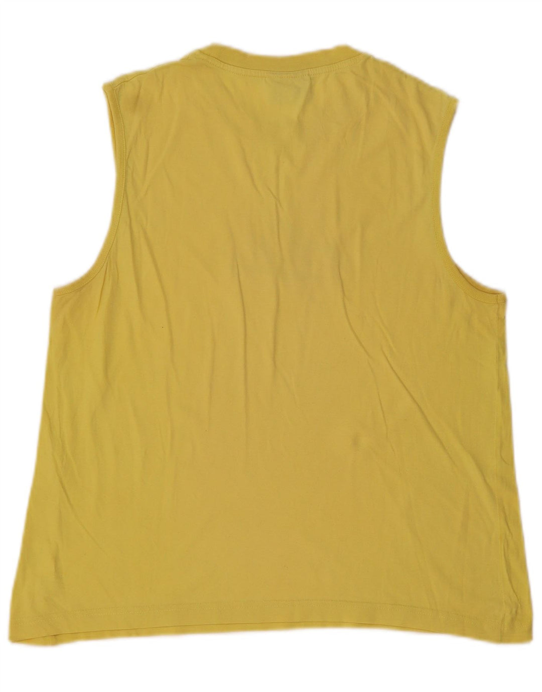 ASICS Hombre Graphic Vest Top Algodón Amarillo Medio
