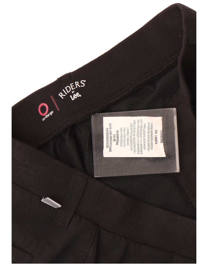 Lee Minifalda para mujer Riders US 14 XL W36 Poliéster negro