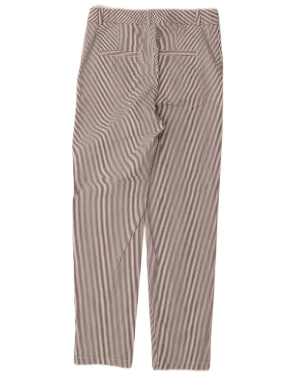 Marks & Spencer Pantalones chinos para mujer UK 8 Small W28 L30 White Pinstripe