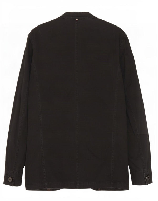 Pretty Green Chaqueta militar para hombre UK 38 Mediana Algodón negro