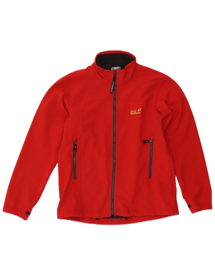 Jack Wolfskin Chaqueta de chándal para hombre UK 40/42 Grande Poliéster rojo