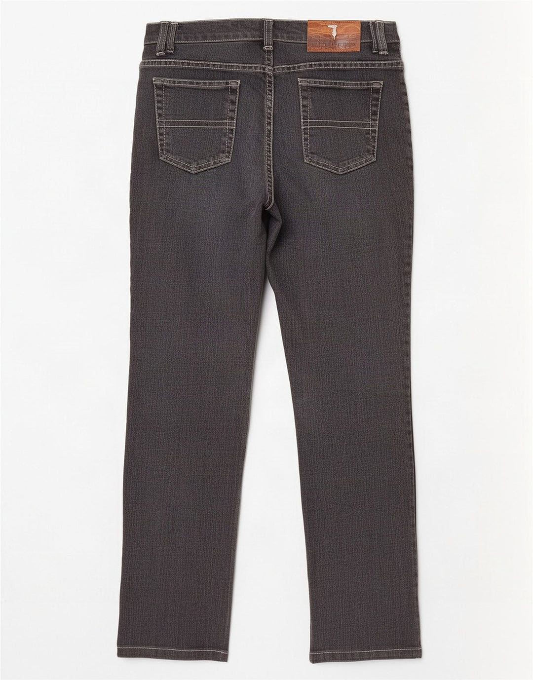 Trussardi Jeans Mujer Recto W26 L28 Gris Algodón