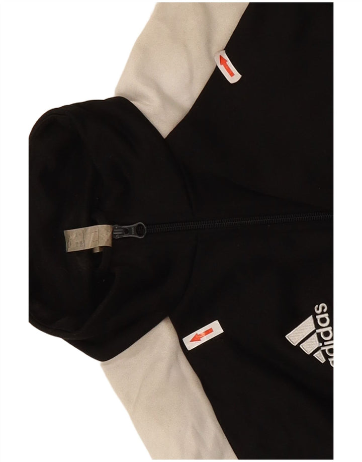 Adidas Hombre Chándal Top Chaqueta Grande Negro Colorblock Poliéster