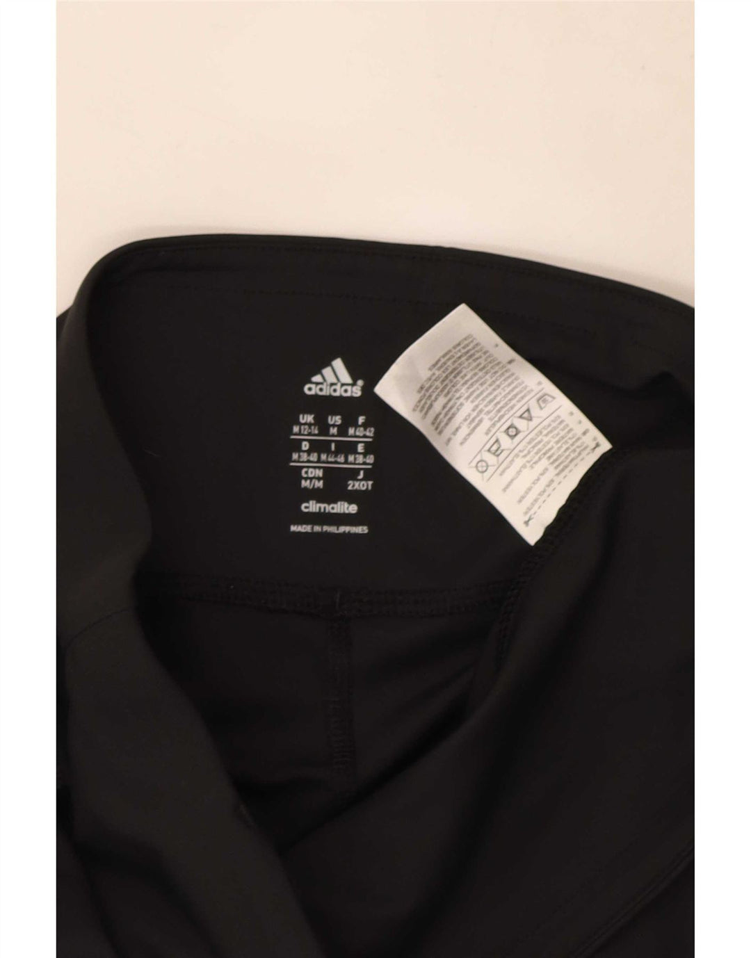 Adidas Mujer Climalite Capri Leggings Reino Unido 12/14 Mediano Negro Poliéster