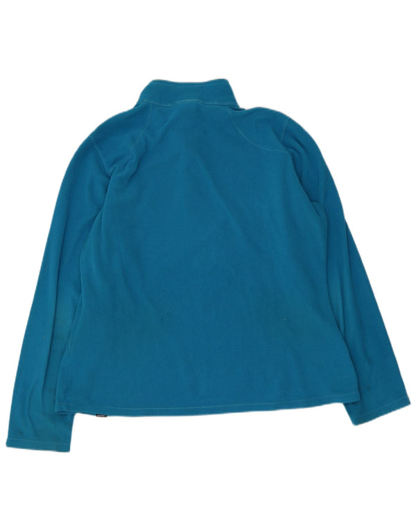The North Face Jersey de forro polar con cuello y cremallera para mujer UK 46 Poliéster azul grande