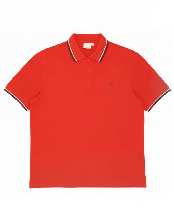 Diadora Polo Hombre XL Algodón Rojo