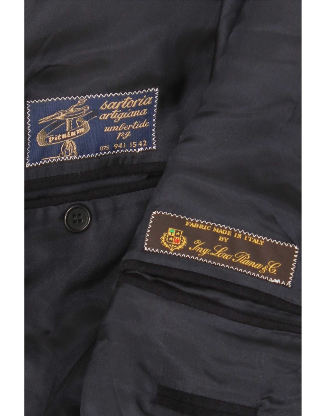 Ing Loro Piona & Co. Chaqueta tipo blazer para hombre UK 38 Medium Azul marino