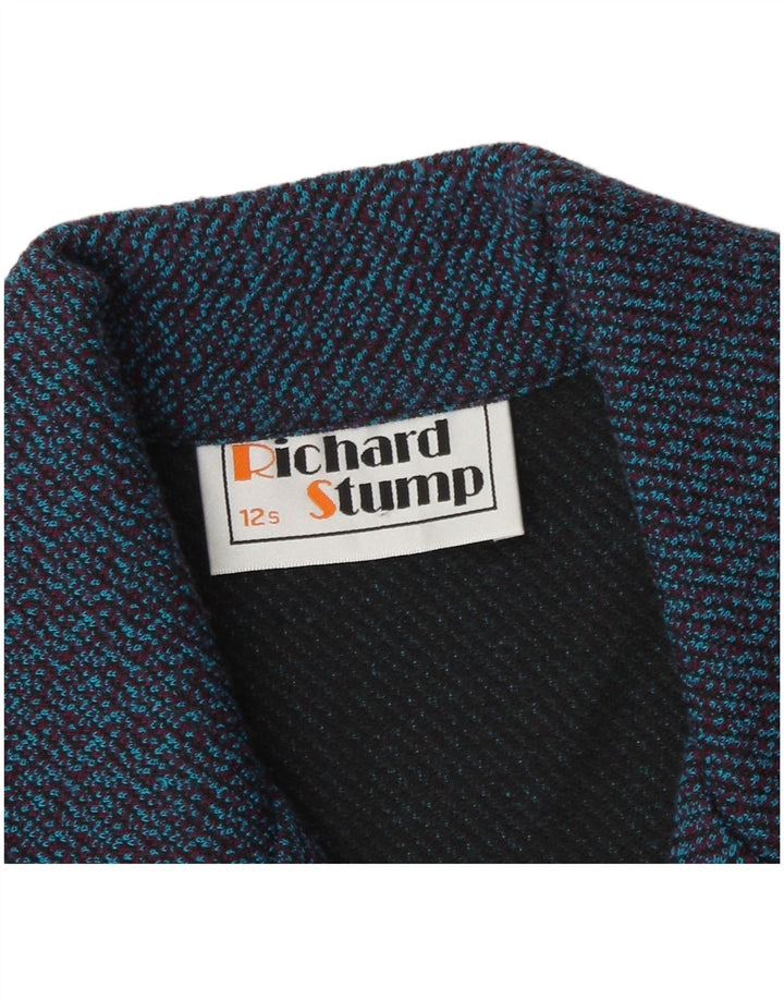 Richard Stump Chaqueta tipo blazer de 5 botones para mujer Reino Unido 12 Rayas azules medianas