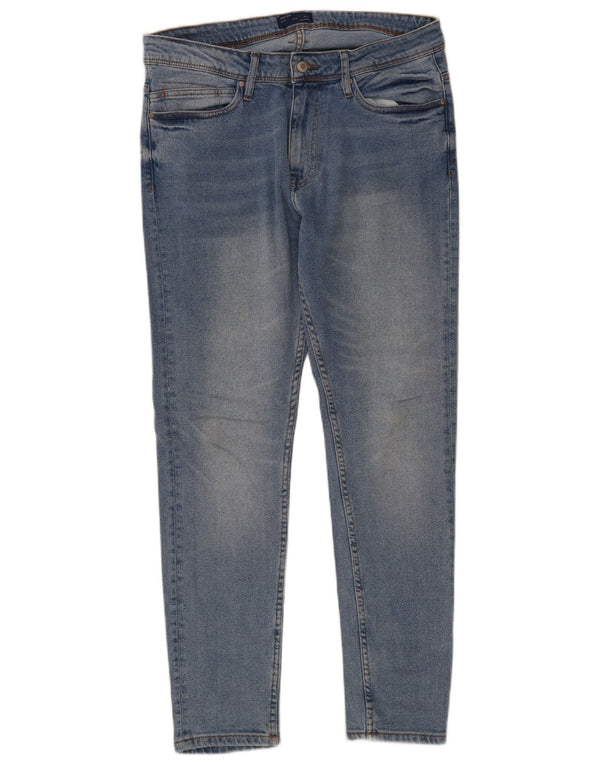 Zara Jeans ajustados para hombre EU 44 Large W34 L30 Algodón azul
