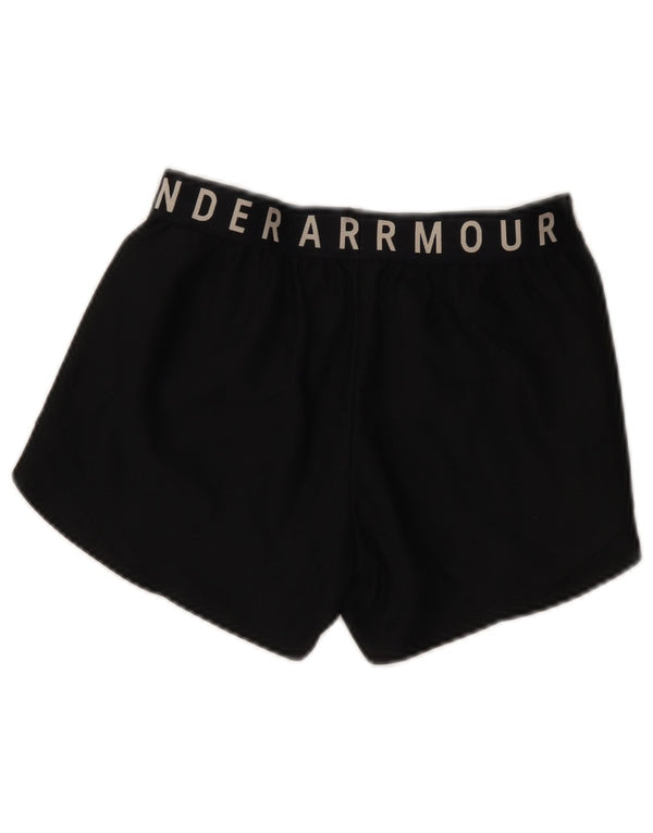 Under Armour Pantalones cortos deportivos Heat Gear Graphic para mujer UK 6 XS Poliéster negro