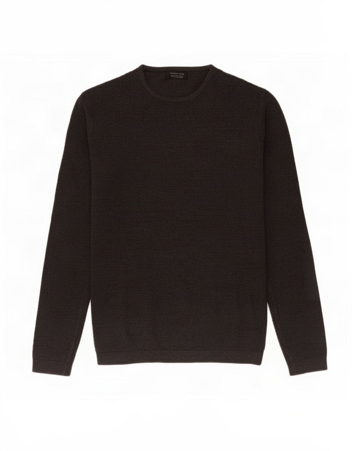 Zara Hombre Cuello Redondo Jersey Jersey Pequeño Gris