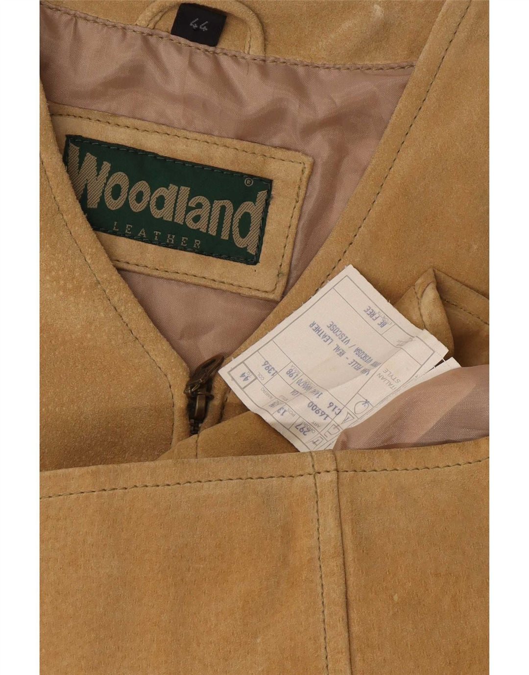 Chaleco de ante Woodland para mujer IT 44 Cuero beige medio