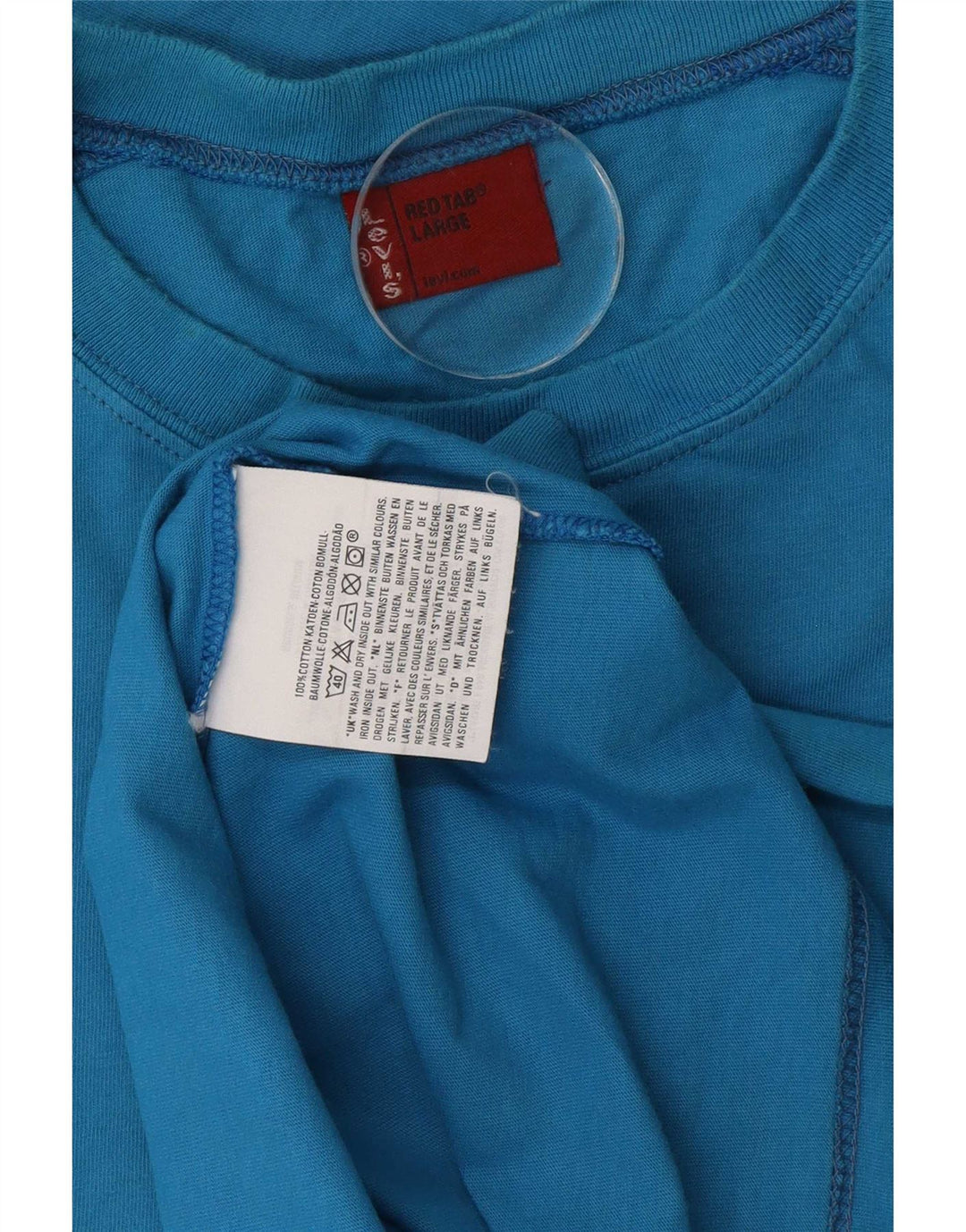 Levi's Top gráfico de manga larga de algodón color block en azul grande para hombre