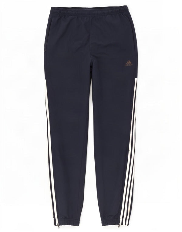 Adidas Hombre Chándal Pantalones Joggers Pequeño Azul Marino Poliéster