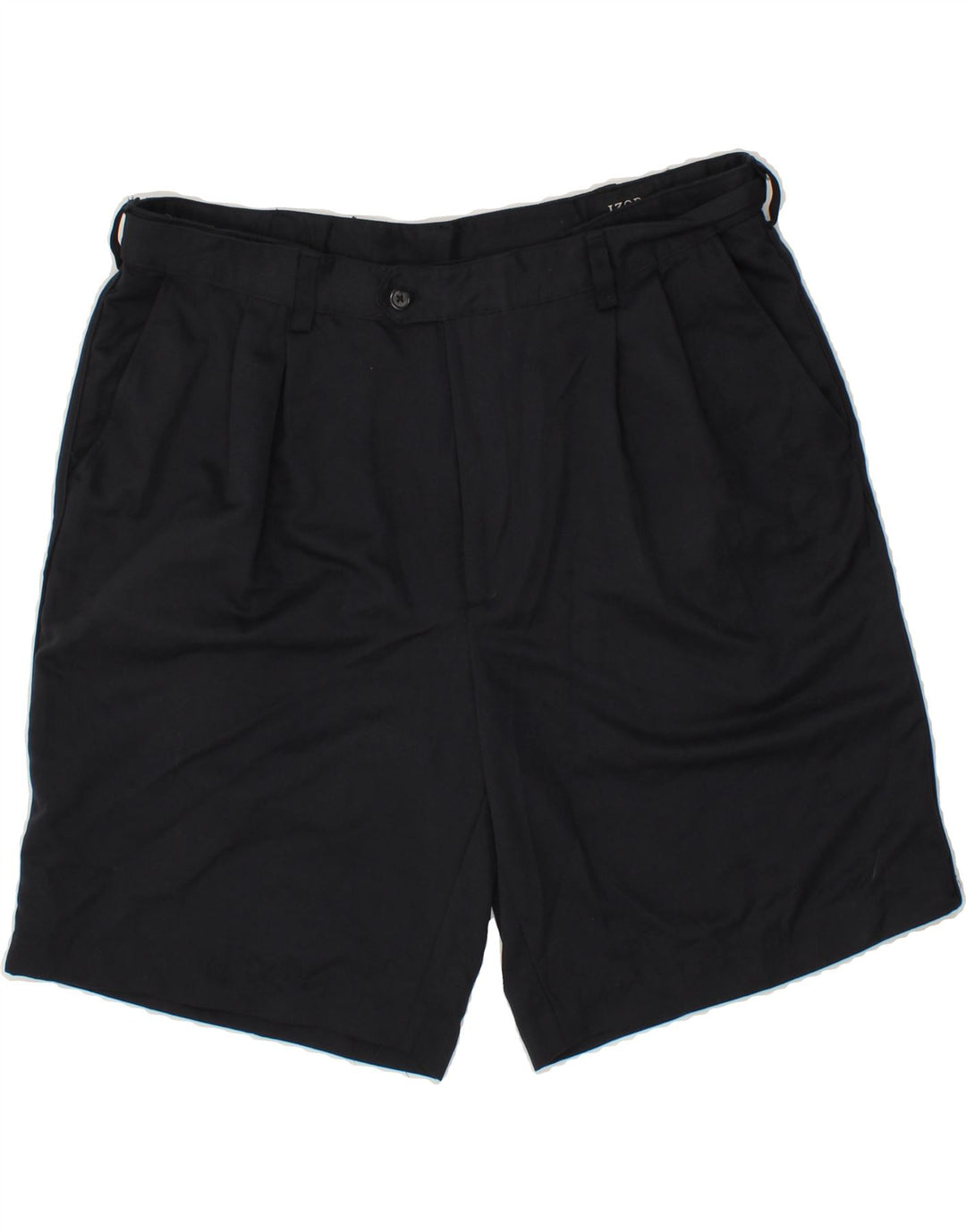 IZOD Mens Chino Shorts W38 XL Navy Blue Polyester Vintage Izod and Second-Hand Izod from Messina Hembry 