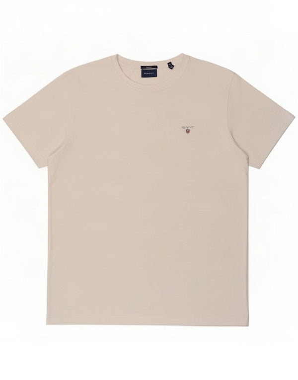 Gant Camiseta de corte regular para hombre Top grande de algodón blanco