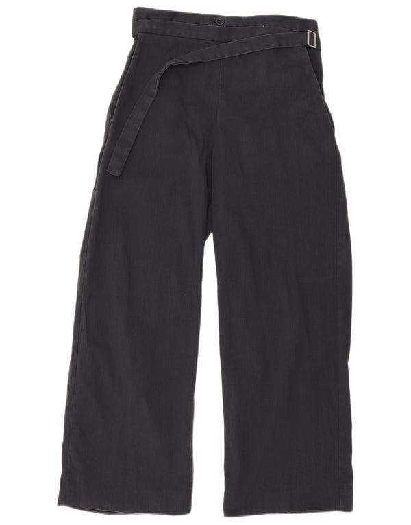 Cos Pantalones cortos de cintura alta para mujer EU 36 Small W30 L26 Azul marino