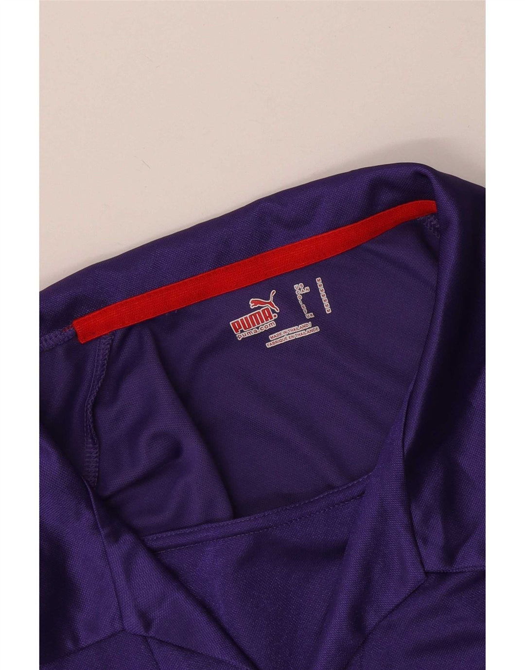 Polo Puma Hombre Color Block Morado Medio