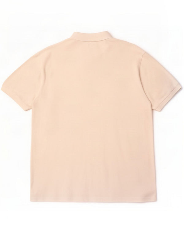 Fila Polo para hombre grande de algodón blanco roto