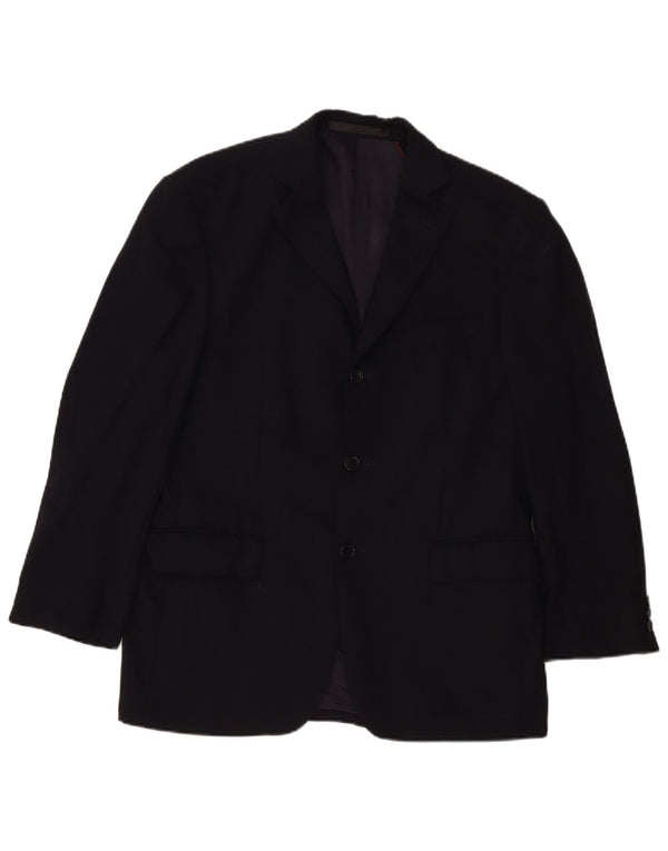 Marks & Spencer Chaqueta tipo blazer de 3 botones para hombre UK 38 Medium Azul marino Lana virgen