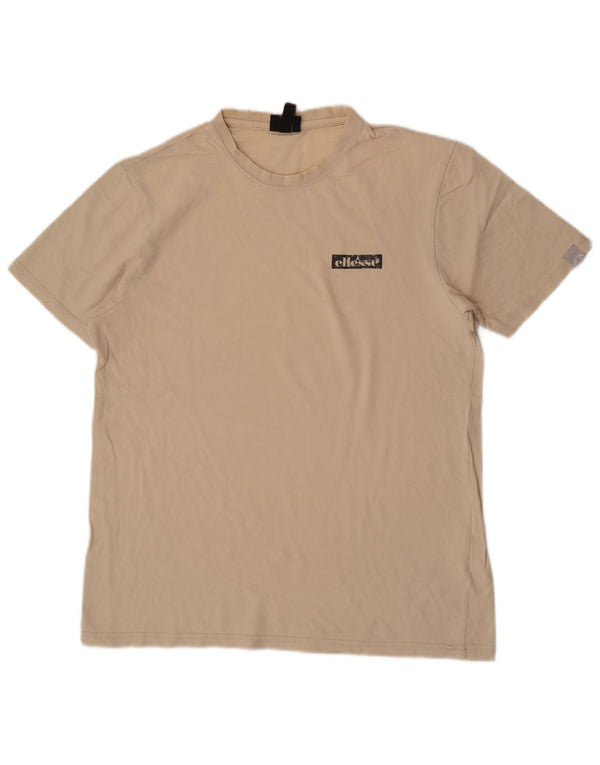 Ellesse Camiseta para mujer Top UK 46 Large Beige Cotton