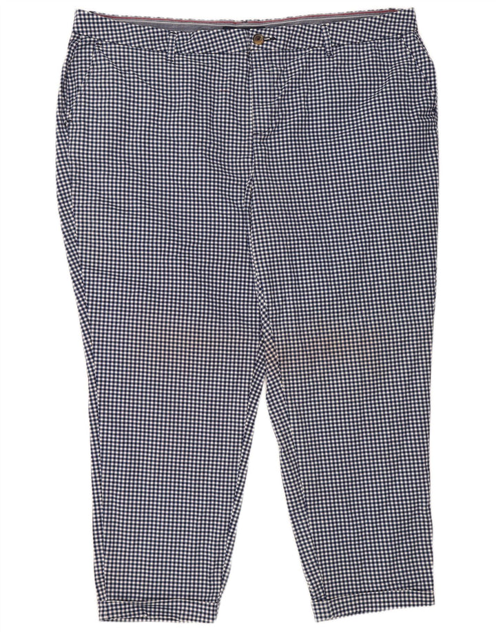 TOMMY HILFIGER Pantalones cortos para hombre US 22 3XL W46 L27 Azul marino Gingham