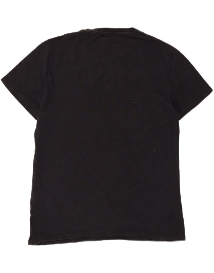 Superdry Hombre Camiseta Gráfica Top XL Algodón Negro