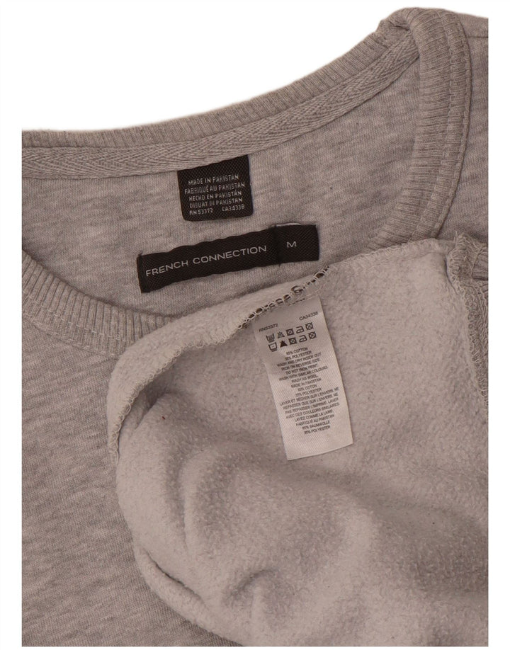 French Connection Sudadera De Hombre Jersey De Algodón Gris Medio