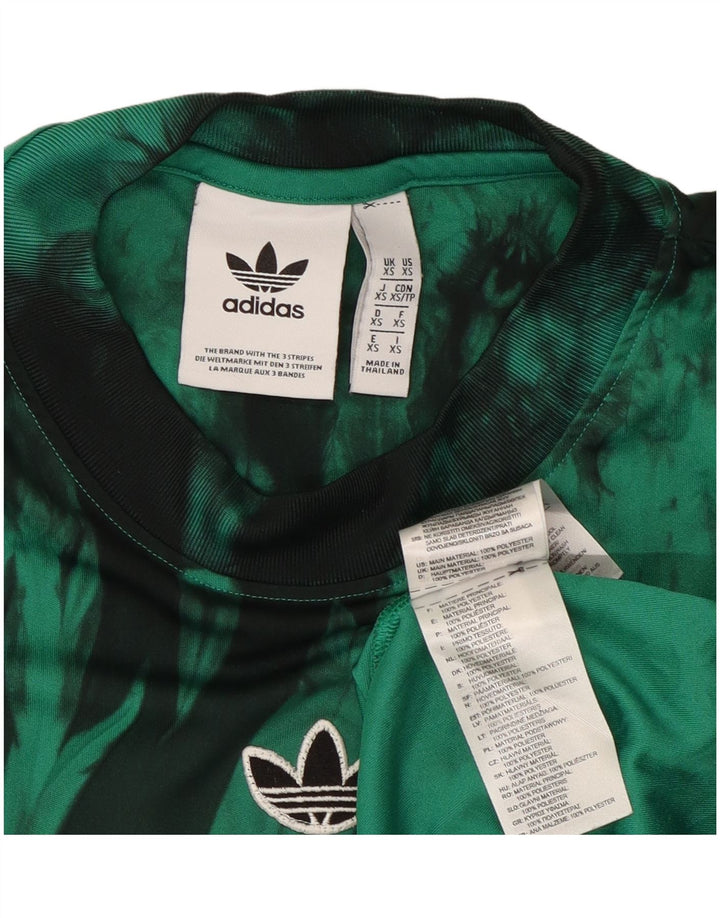 Camiseta Adidas Hombre Top XS Verde Tie Dye Poliéster
