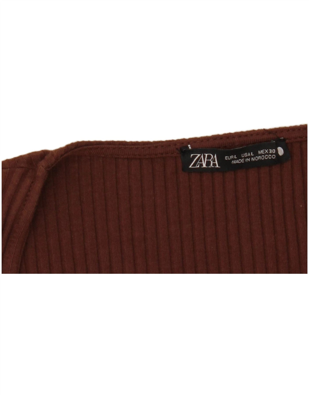 ZARA Vestido ajustado para mujer UK 44 Grande Marrón