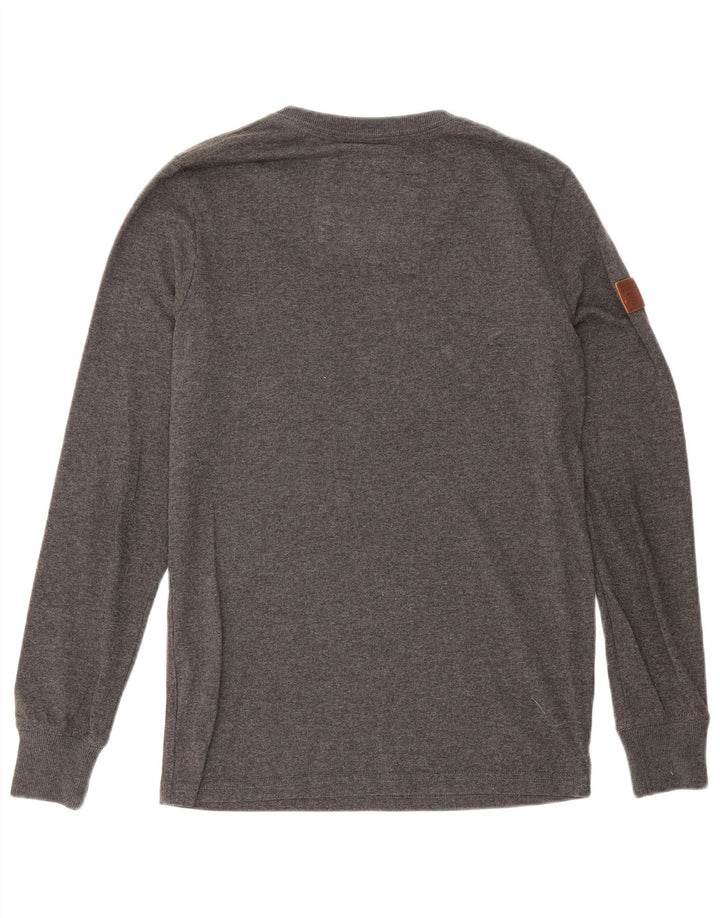 Superdry Hombre Top Manga Larga Pequeño Algodón Gris