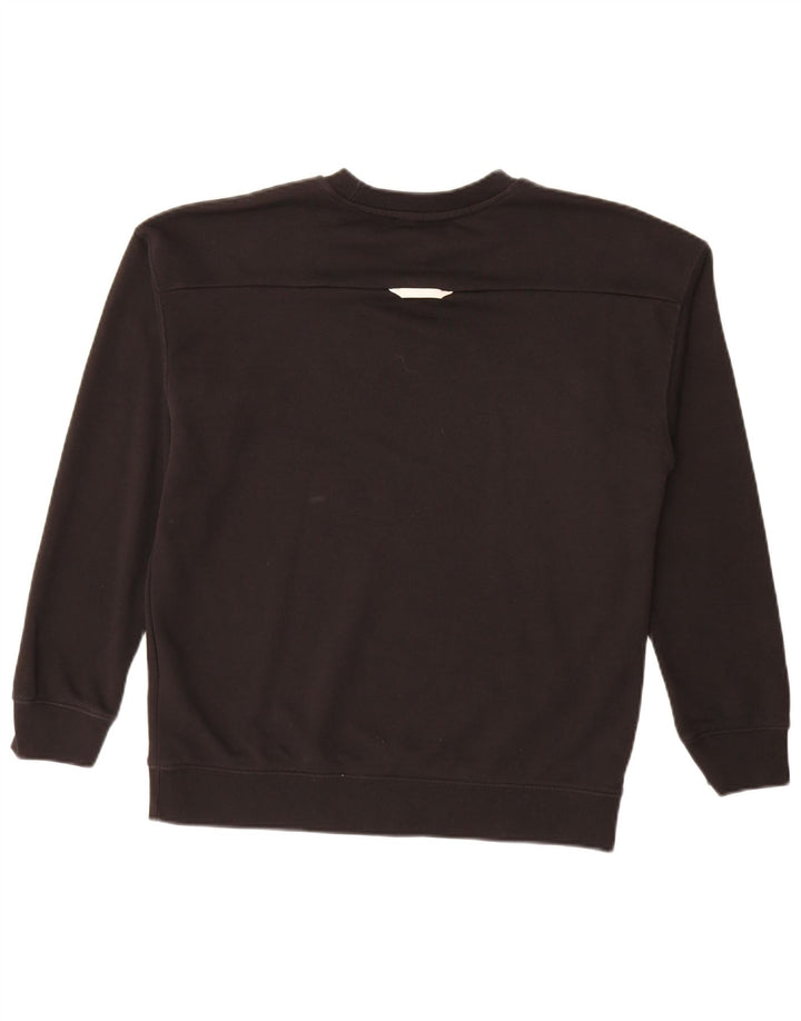 ADIDAS Sudadera gráfica para mujer Jumper UK 14 Grande Algodón negro