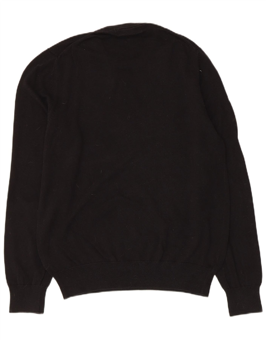 Marks & Spencer - Jersey de cuello redondo para hombre, talla mediana, algodón negro