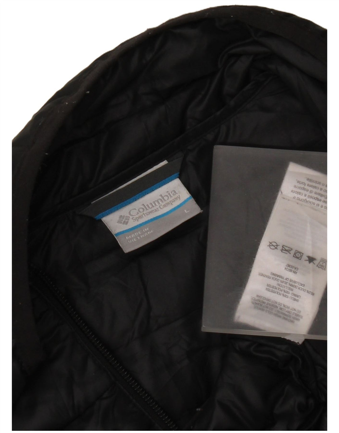 Columbia Chaleco acolchado para hombre Reino Unido 40 Grande Poliéster negro