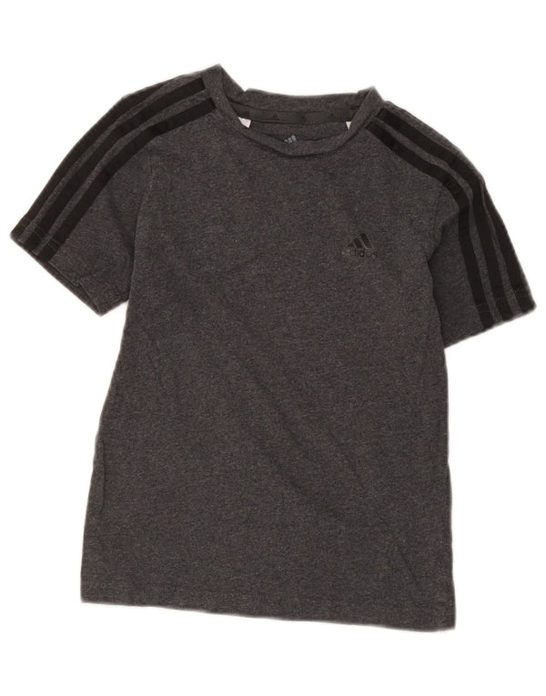 Adidas Camiseta para niño Top 7-8 años Gris Algodón moteado