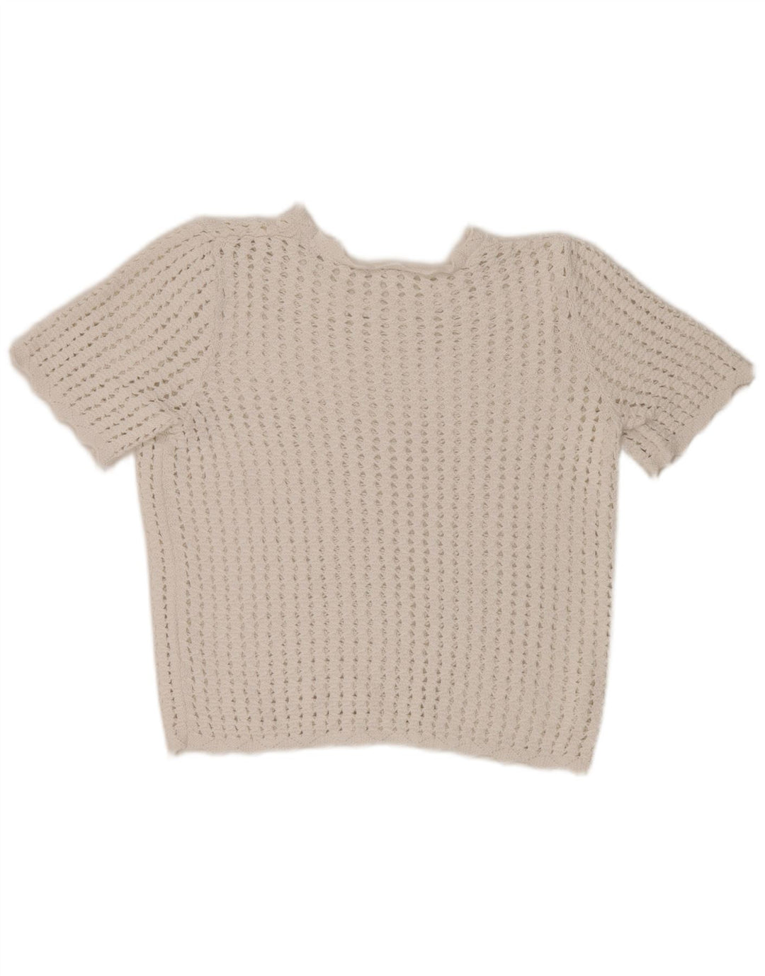 Blusa de crochet para mujer Gap Top UK 44 Medium White