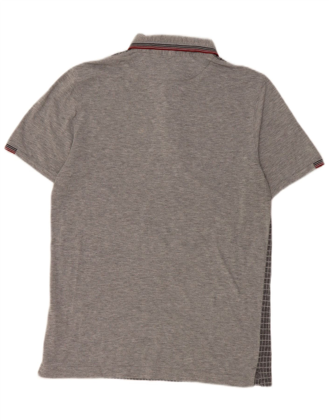 Ted Baker Polo para hombre Talla 3 Poliéster a cuadros gris medio