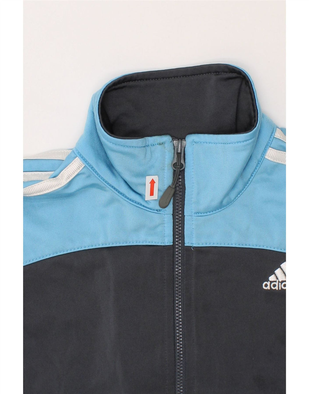 ADIDAS Boys Tracksuit Top Jacket 5-6 Years Black Colourblock Polyester Vintage Adidas and Second-Hand Adidas from Messina Hembry 