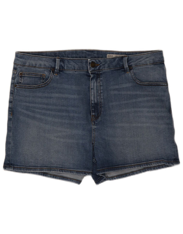 Marks & Spencer Pantalones cortos vaqueros para mujer UK 18 XL W36 Algodón azul