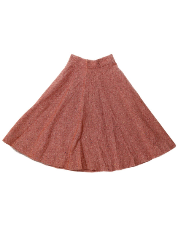 Falda acampanada vintage para niñas 9-10 años W20 Rojo