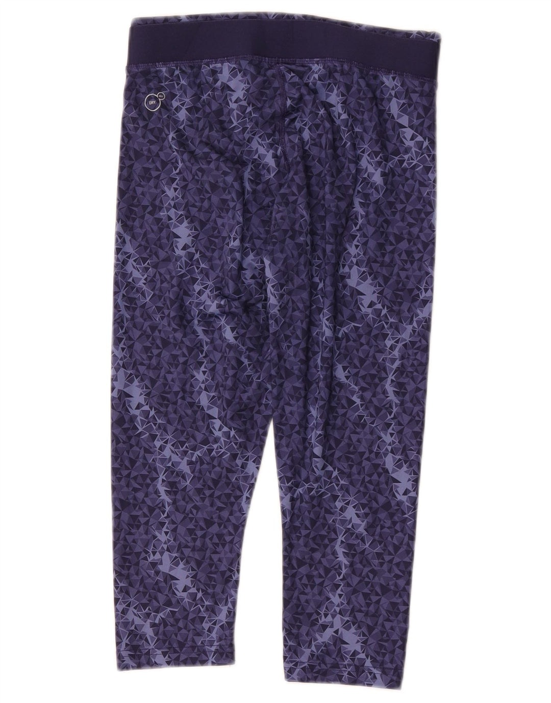 Puma Leggings Capri para Mujer UK 10 Small Azul Marino Geométrico Poliéster