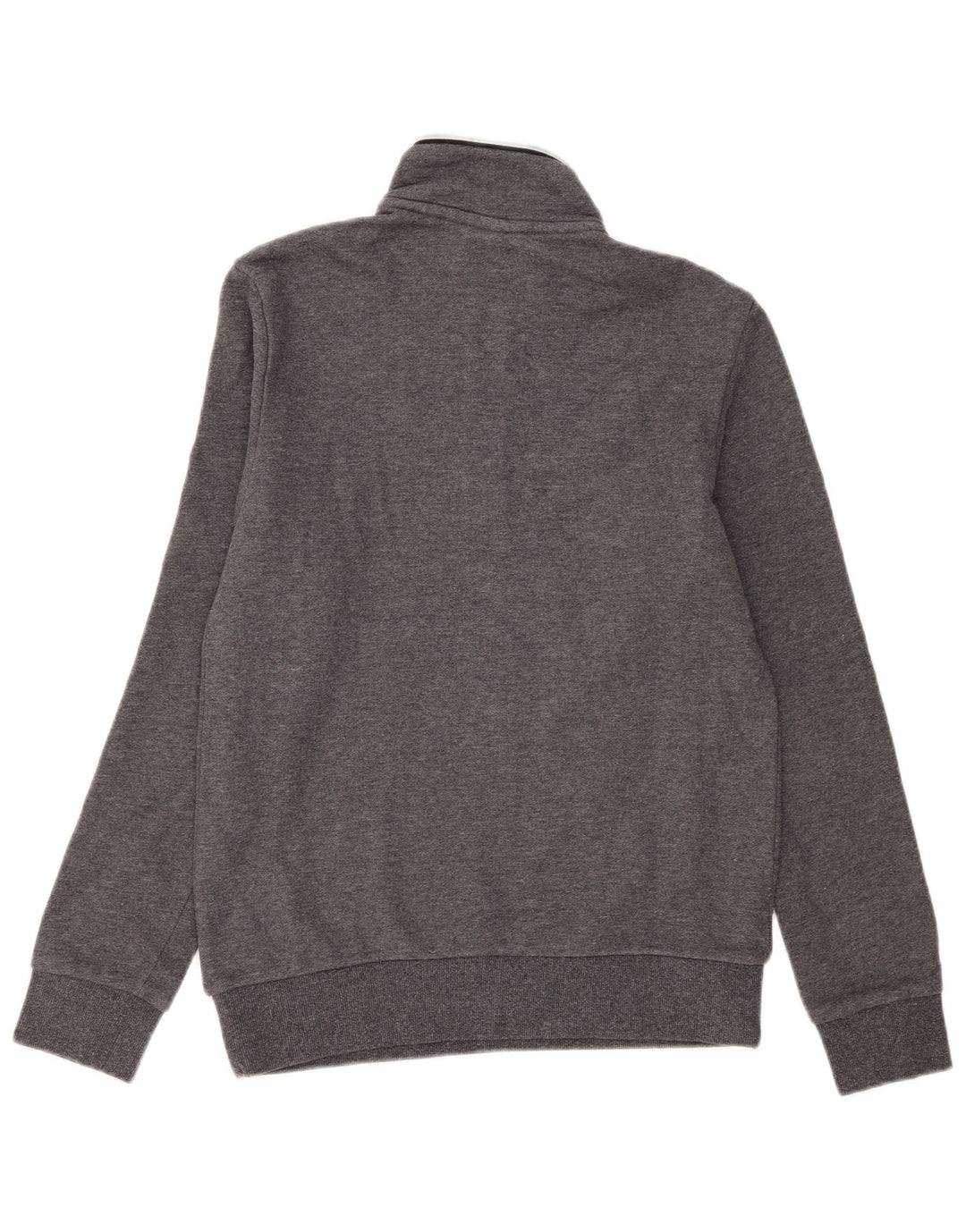 Lotto Hombre Sudadera Con Cremallera Y Cuello Jersey Small Gris Algodón