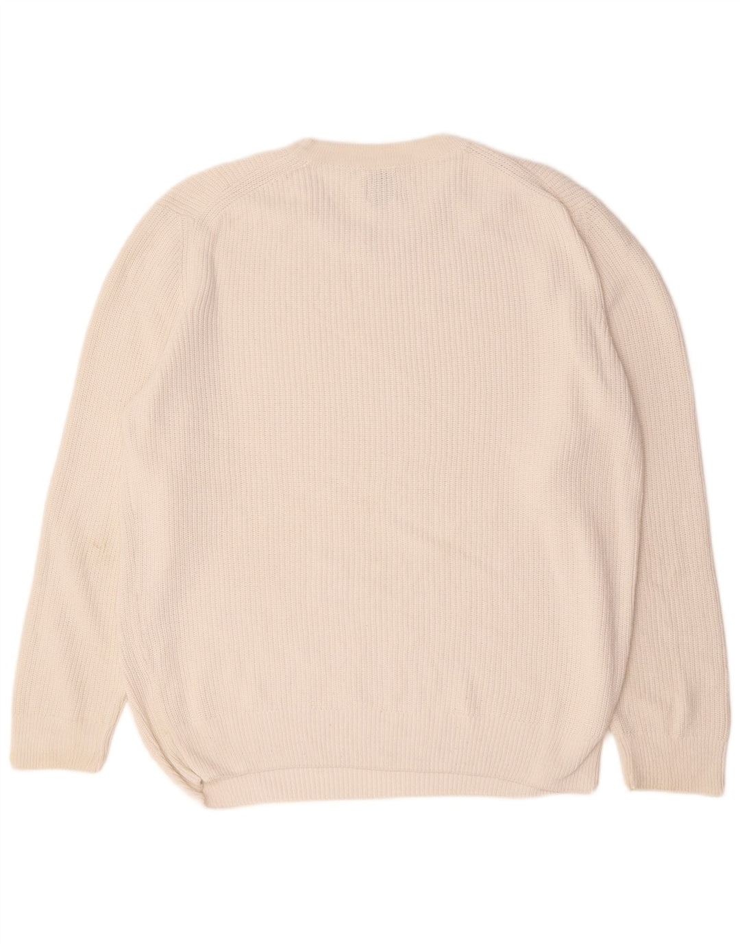 Zara Hombre Jersey De Cuello Redondo Jersey Grande Blanco