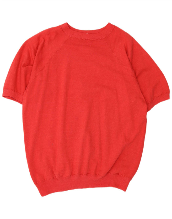 Champion Sudadera Con Estampado De Manga Corta Para Hombre Jersey Grande De Algodón Rojo