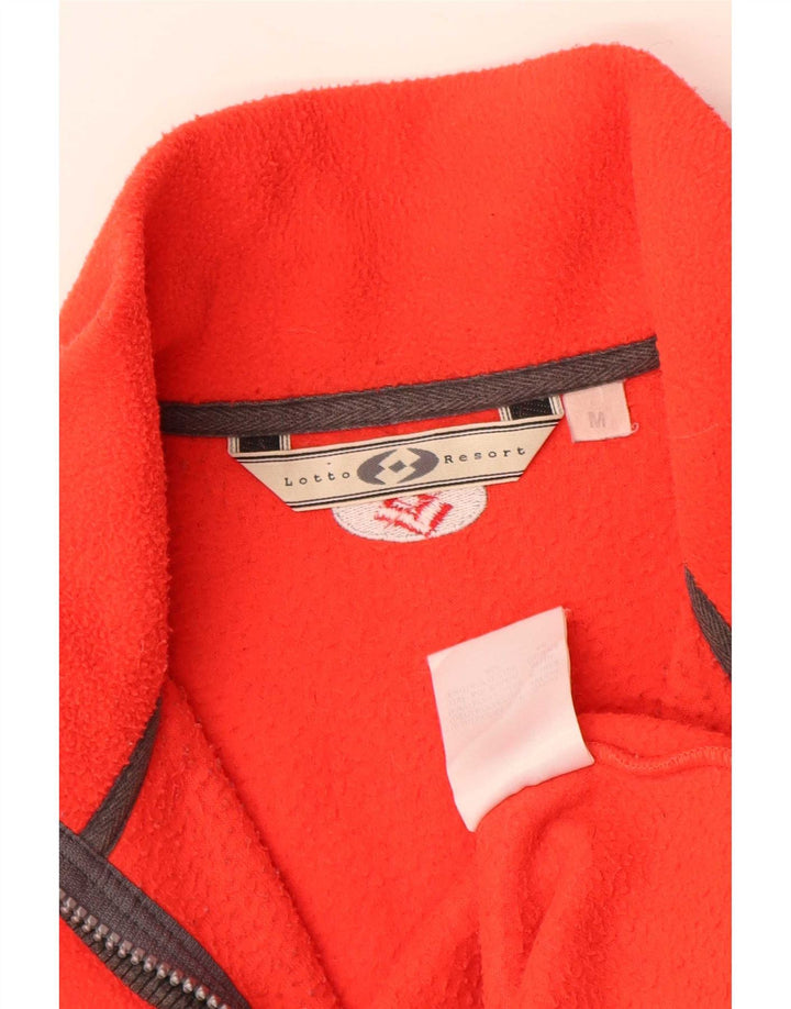 Lotto Jersey de forro polar con cuello y cremallera para mujer UK 44 Poliéster naranja medio