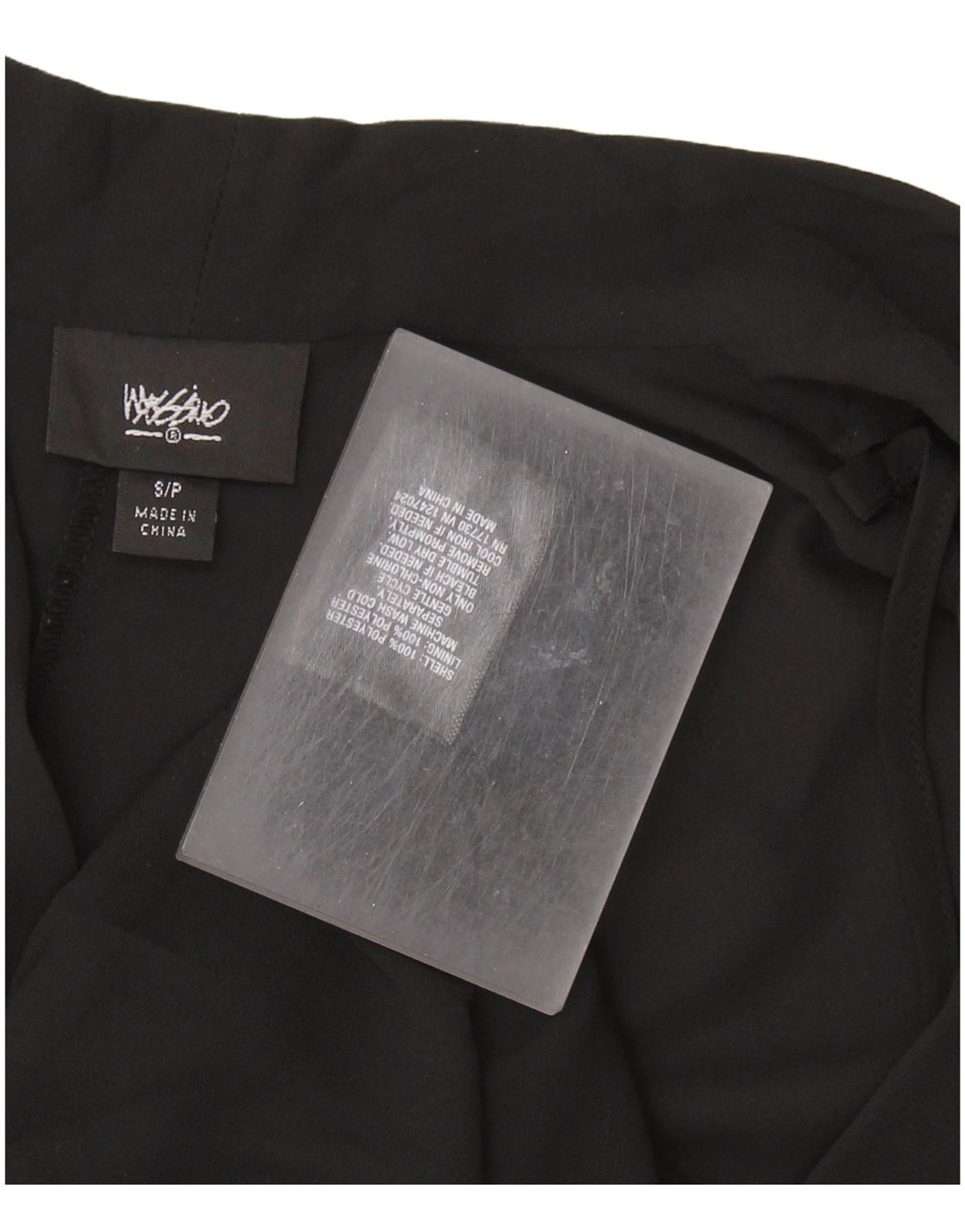 MOSSIMO Blusa sin mangas para mujer Top UK 10 Small Poliéster negro