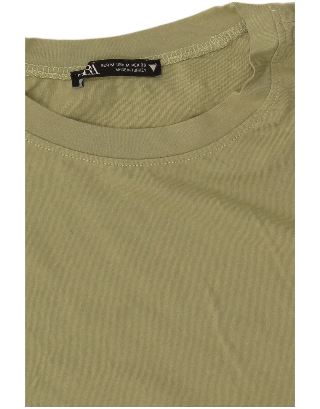 Zara Mujer Crop Top UK 42 Verde Medio